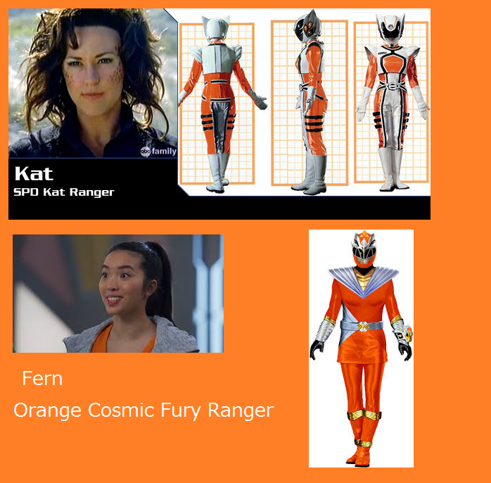 PR Orange Female Rangers by M41456 on DeviantArt