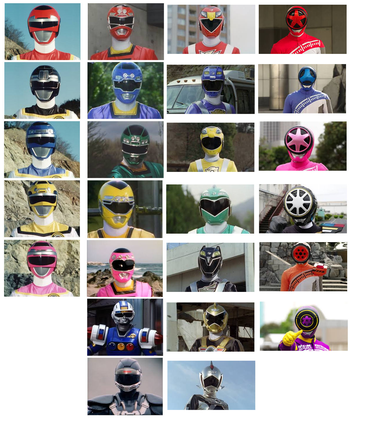 Super Sentai Theme Race All Rangers by M41456 on DeviantArt
