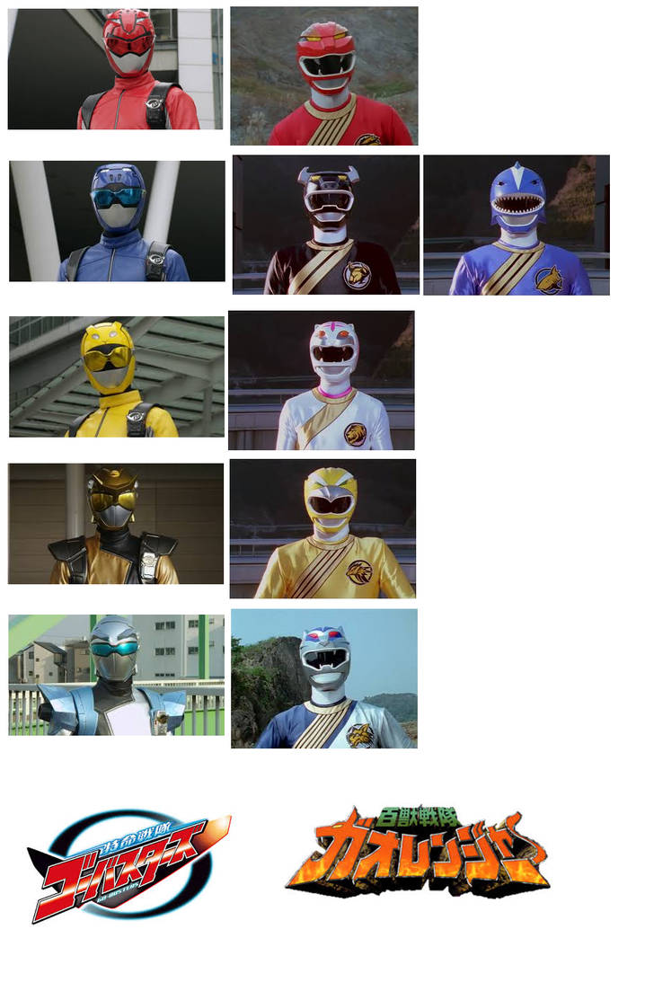 Go Buster Ranger Go-Busters x Gaoranger by M41456 on DeviantArt