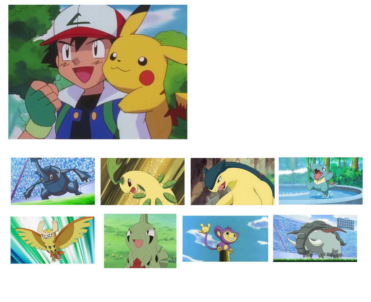 My version of Ash's team in Johto by M41456 on DeviantArt