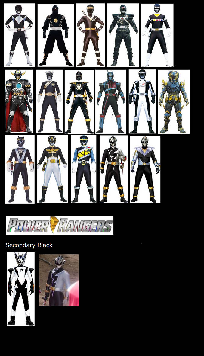 All Black Rangers by M41456 on DeviantArt