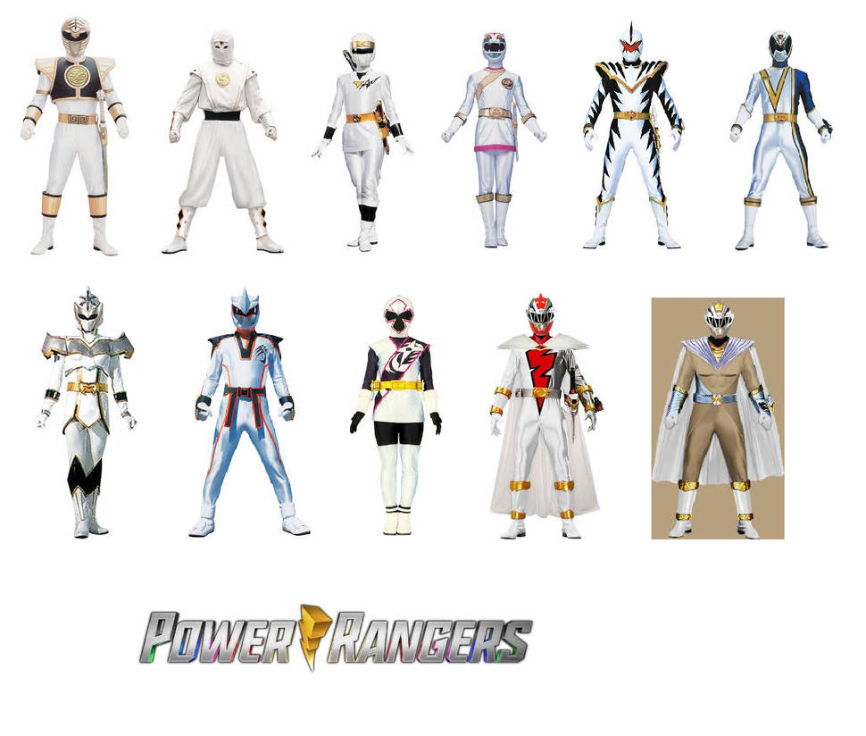 White Ranger Types All White Rangers by M41456 on DeviantArt