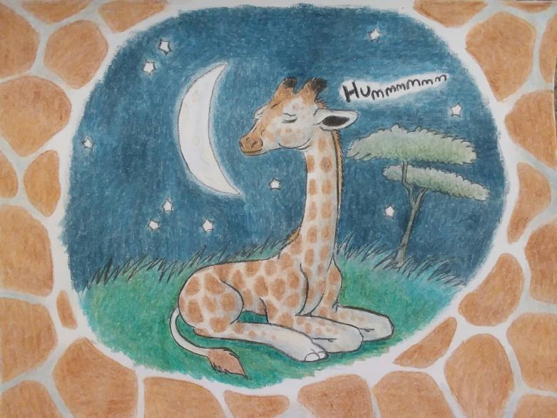 Giraffe Humming at Night by echo1085 on DeviantArt