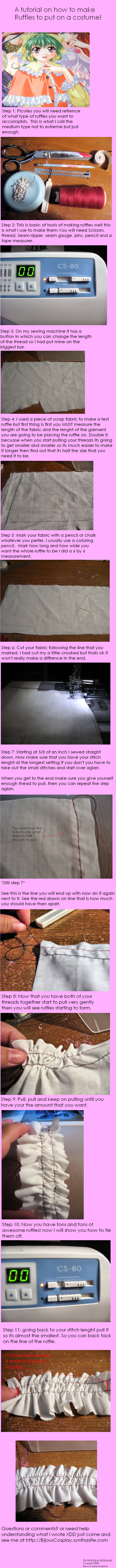 How to make ruffles