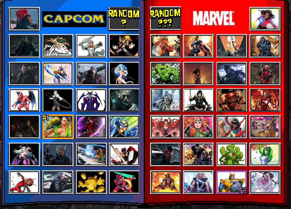 Jyger85 Marvel vs Capcom Dream Roster by Jyger85 on DeviantArt
