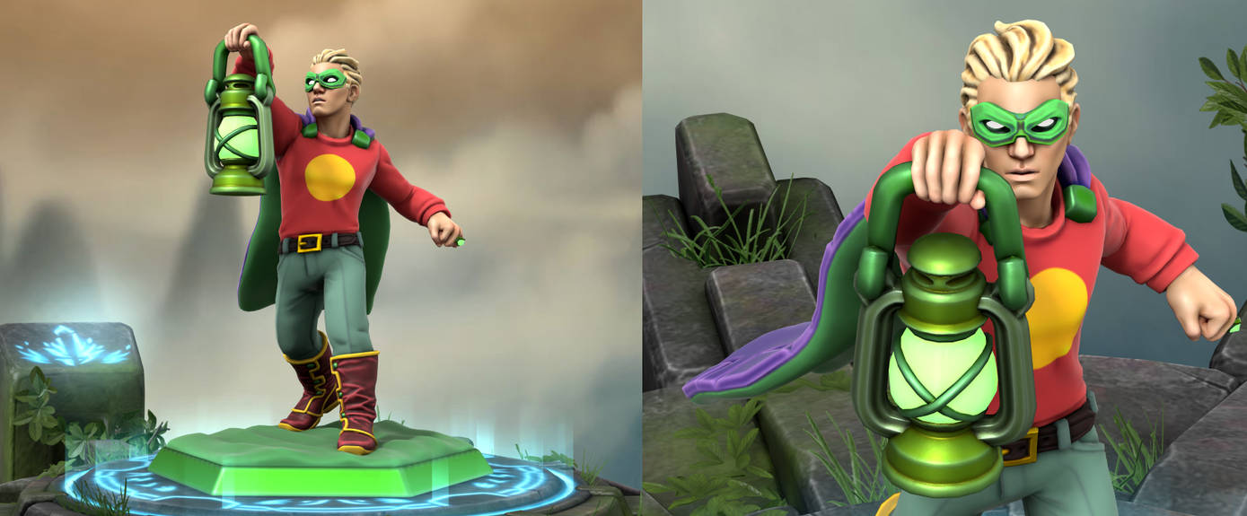 Alan Scott Roufa Green Lantern Alan Scott Hero Forge A by Jyger85 on DeviantArt