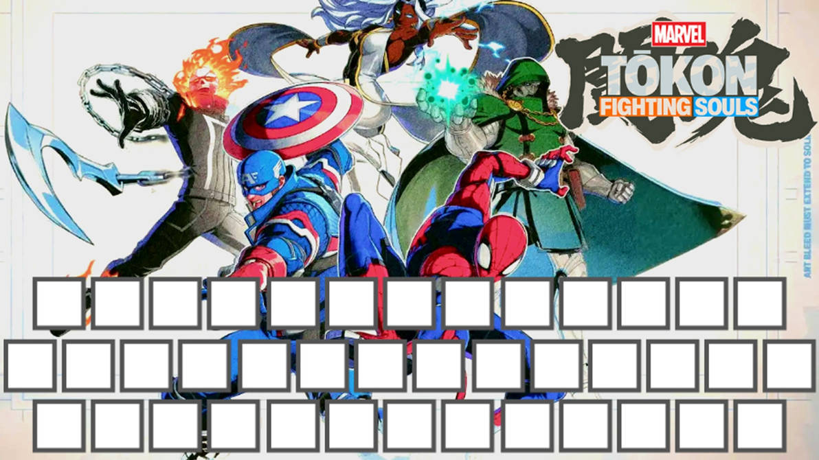 Marvel Tokon Fighting Souls Dream Roster Template by Jyger85 on DeviantArt