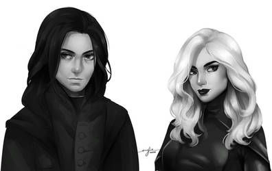 Severus Snape and Emily Shadow by ERDJIE