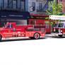 Fire trucks old and new