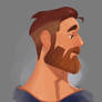 Sketch Practice - Beard profile