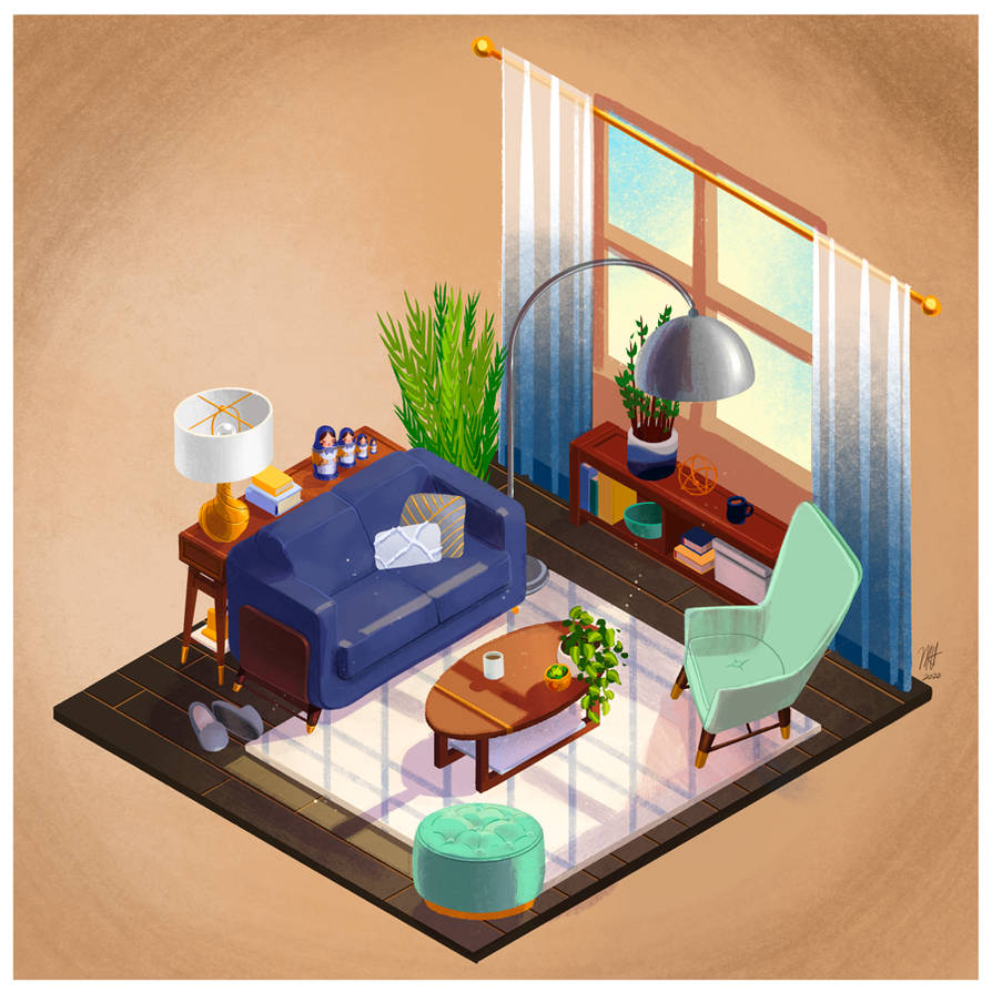 Interiors - Little Living Room by Crumbelievable on DeviantArt