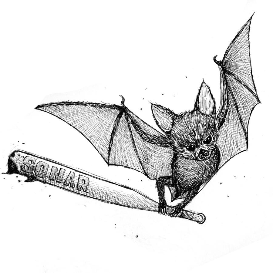 bat new sonar system. Inktober Day 3 by aeonmax on DeviantArt
