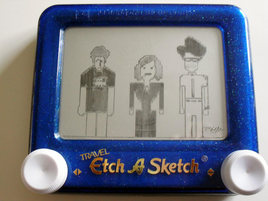 The IT Crowd Etch a Sketch