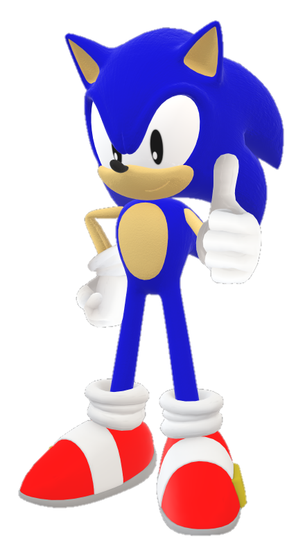 Classic Sonic Render. : r/SonicTheHedgehog