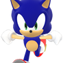 Sonic Running Fast Render