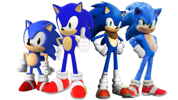 Four Sonics Render