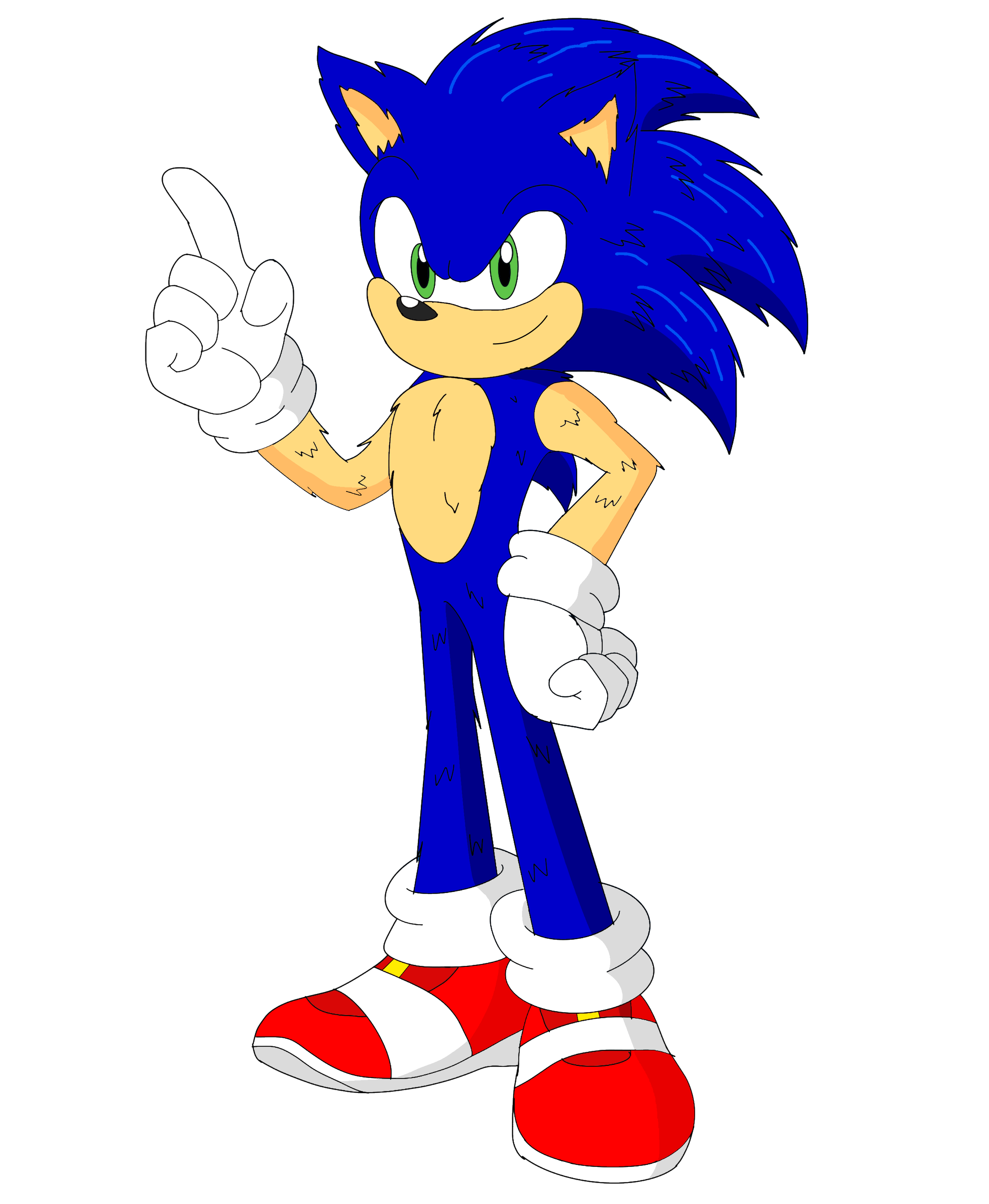 Sonic Movie Redesign PNG by MrInkDemonYT on DeviantArt