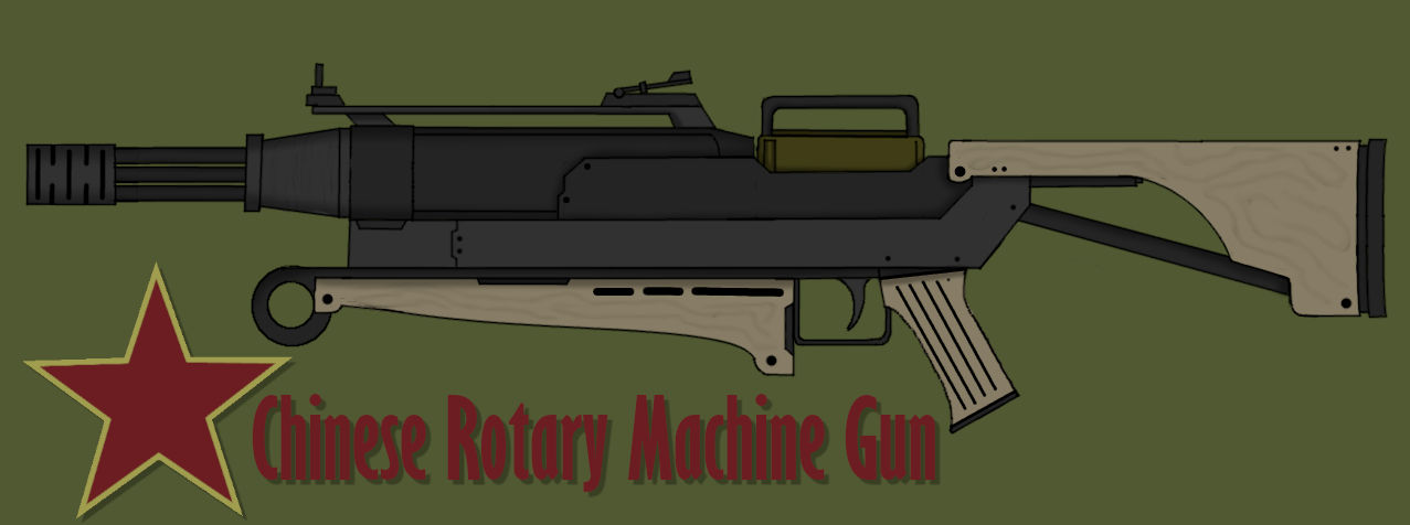 Chan Fan Machine Gun Chinese Rotary Machine Gun by jkruse on DeviantArt