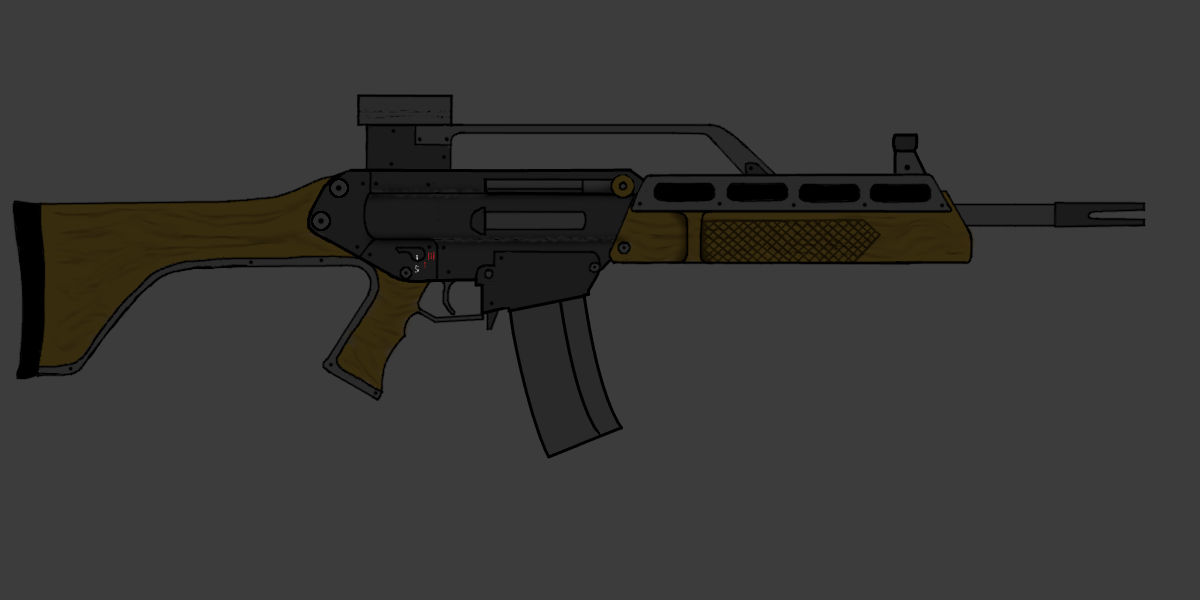 Deviantart Assault Rifle R-100 Assault Rifle by jkruse on DeviantArt