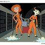 Dr. Ann Possible and Miss Go Mop the Cell Block
