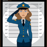 Officer Connie Rockwaller's Saluting Portrait