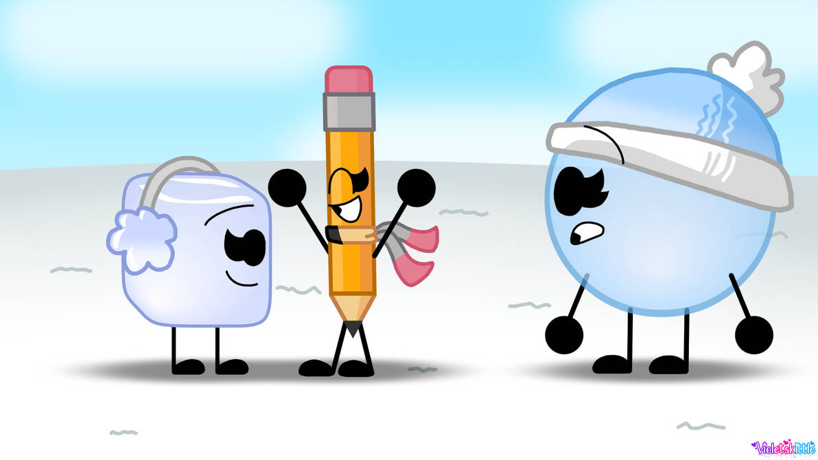 BFDI Edited Screenshot Winter Mode (REMAKE) by Violetskittle on DeviantArt