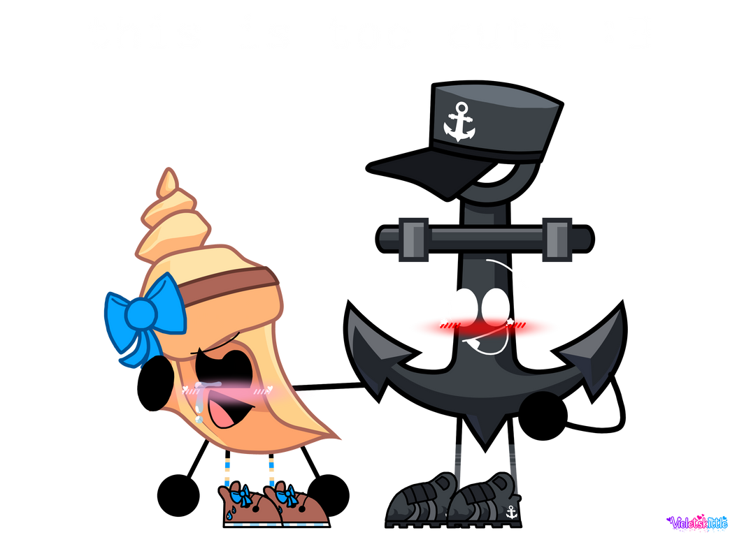 Conch Shell and Anchor by Violetskittle on DeviantArt