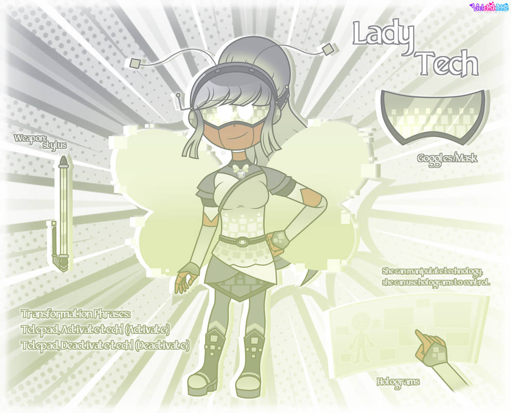 PDA as Lady Tech by Violetskittle on DeviantArt