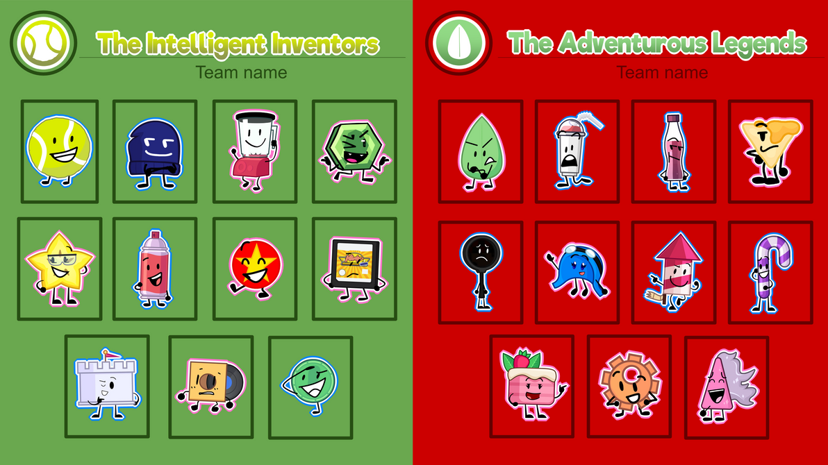 Object Favorites Battle Teams by VSkittleonDA27 on DeviantArt
