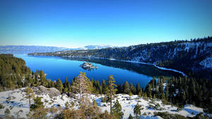 Winter view of lake Tahoe by esee