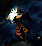 Wicked Witch ( happy Halloween ) by stonez4x