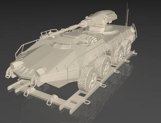 Briggs 110mm Mobile Gun System Mark 9 HR Render 3