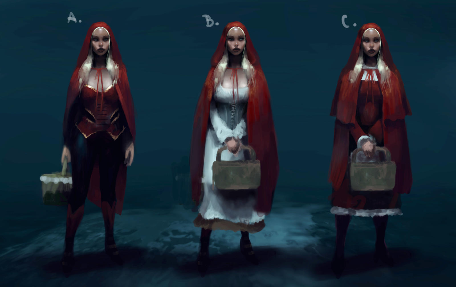 Red Riding Hood Armor Red Riding Hood - Costume Design Concept Art by SecretStashStudios on ...