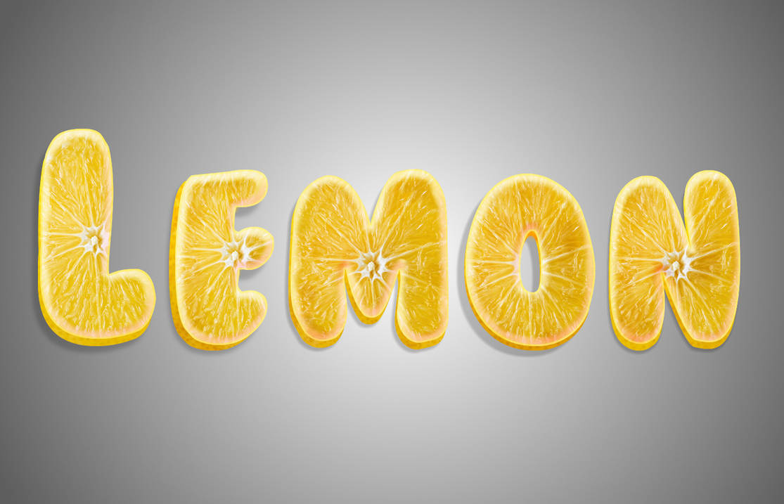 Lemon text logo by MrBeholder on DeviantArt