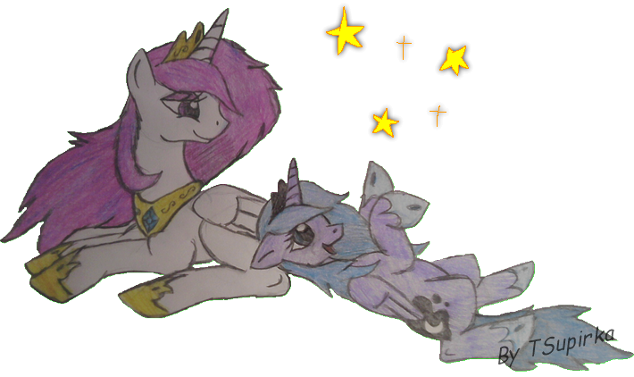 Princess Celestia and Luna