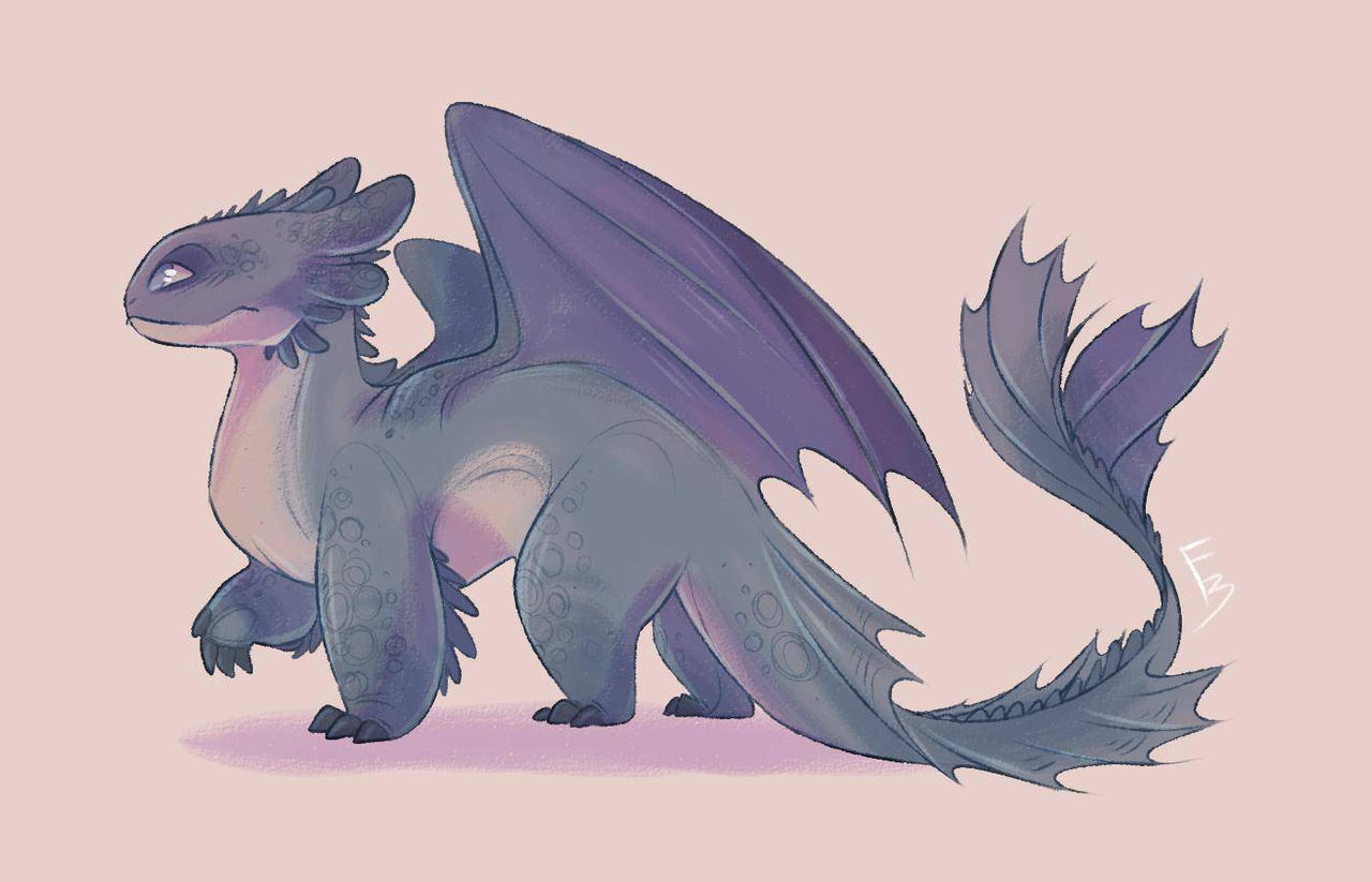 Original Light Fury// by freckledb on DeviantArt