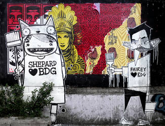 Shepard Fairey Loves Bandung by stereoflow