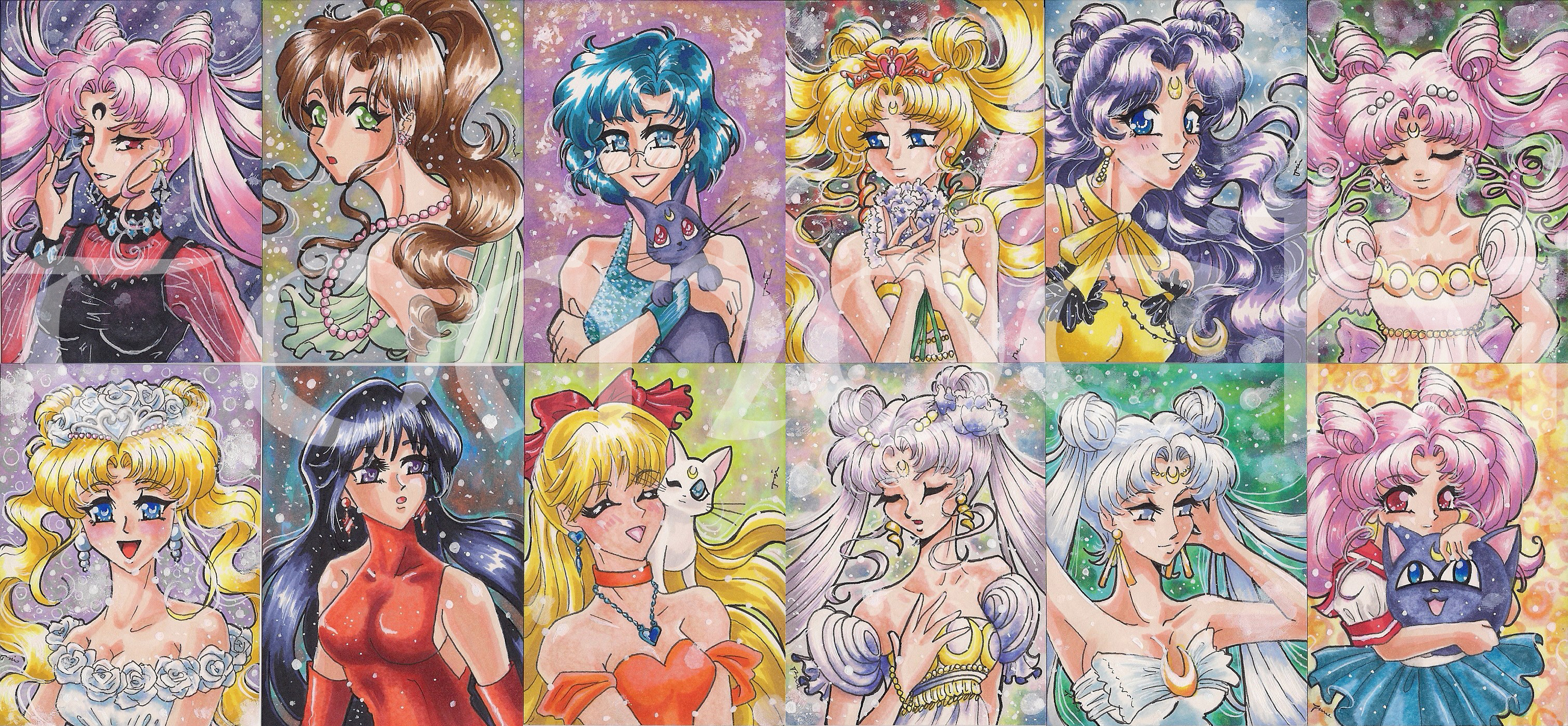 ACEOs - Sailor Moon Characters