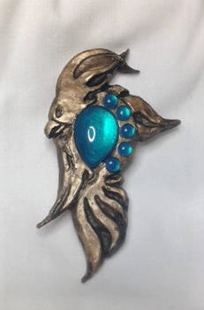 Ocean Phoenix Brooch