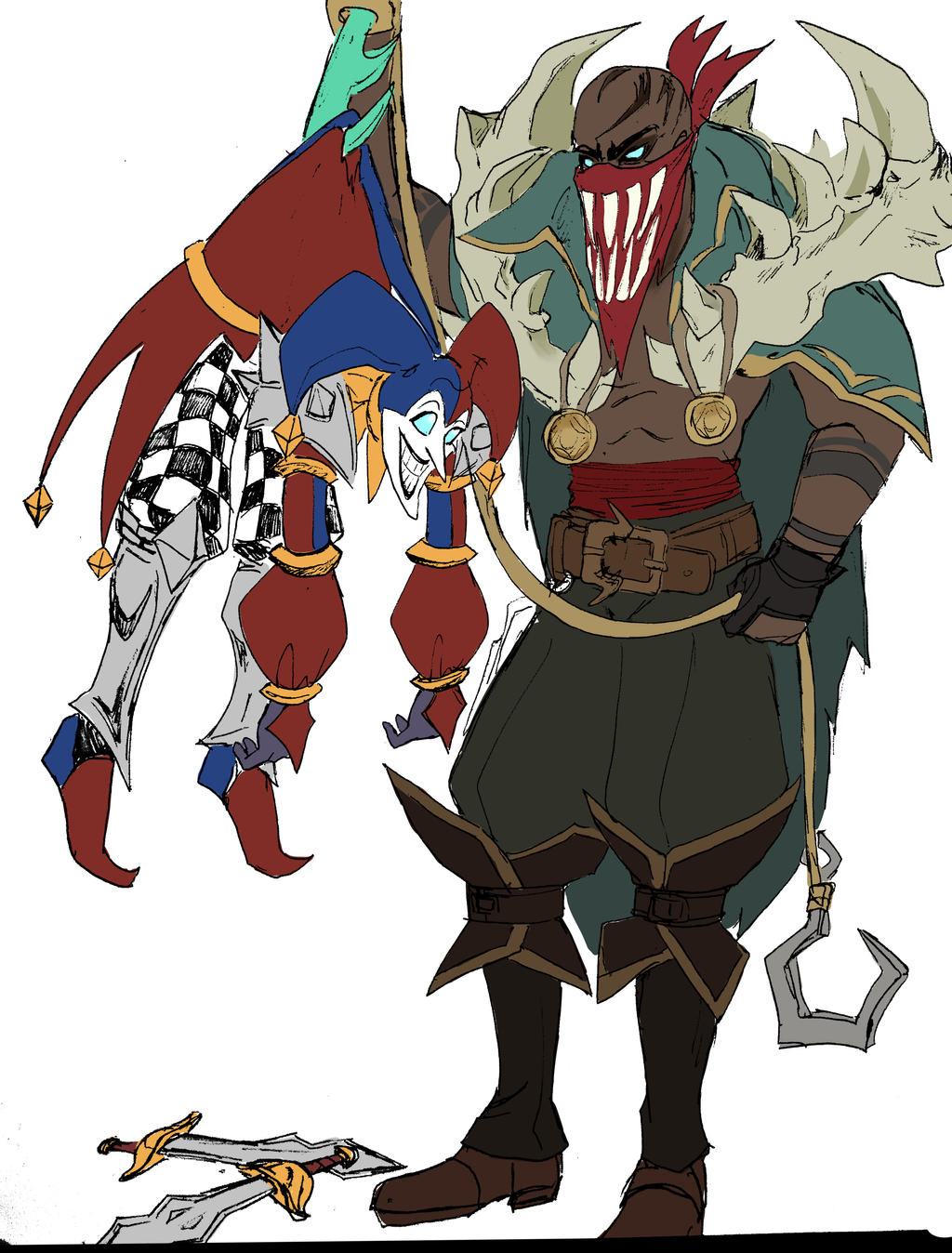 Pyke and Shaco by wildo123 on DeviantArt