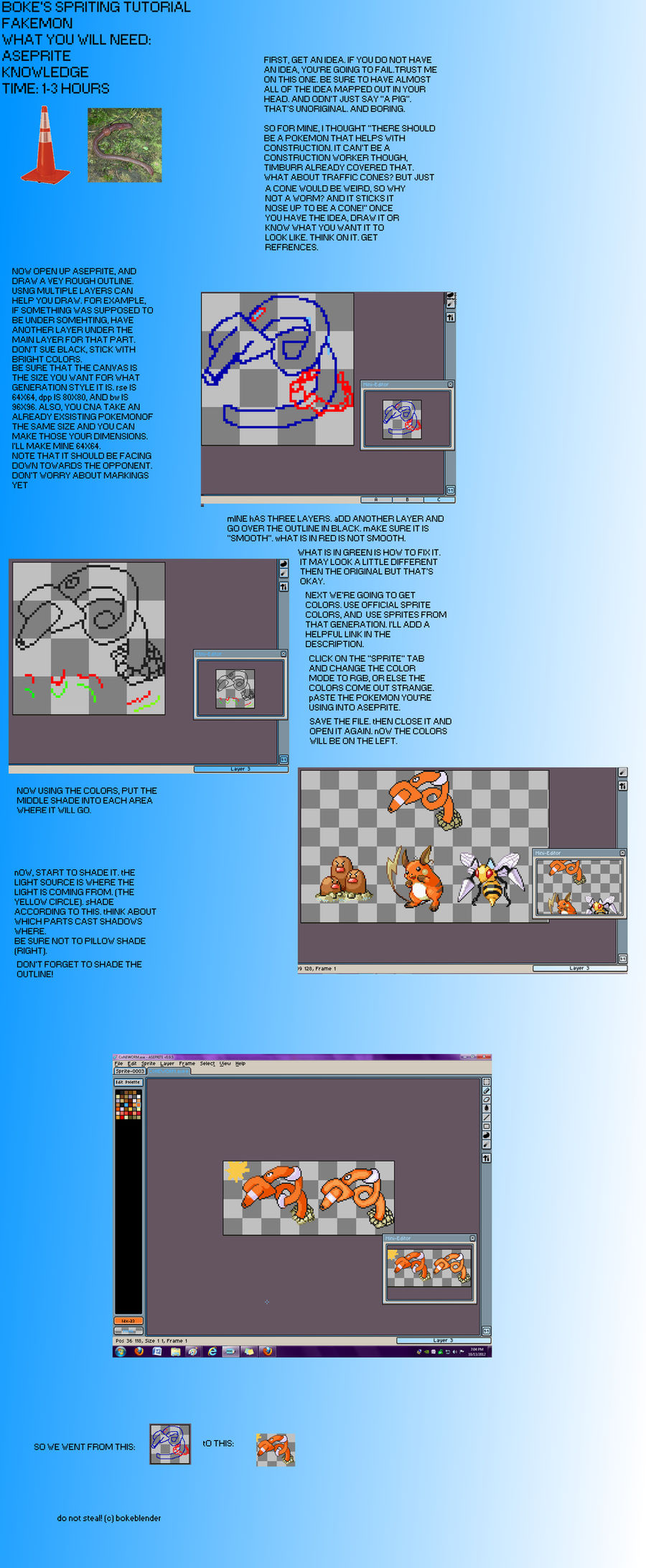 Fakemon Tutorial Fakemon tutorial by Bokeblender on DeviantArt