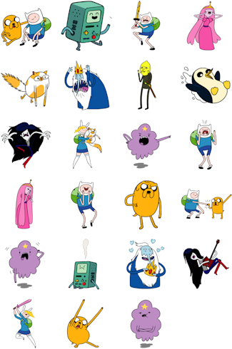 Facebook Hora de aventura Stickers by cristiangranero on DeviantArt