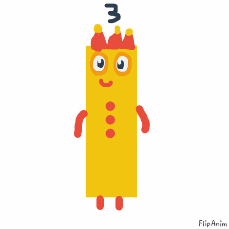 Numberblocks 3 by cristiangranero on DeviantArt