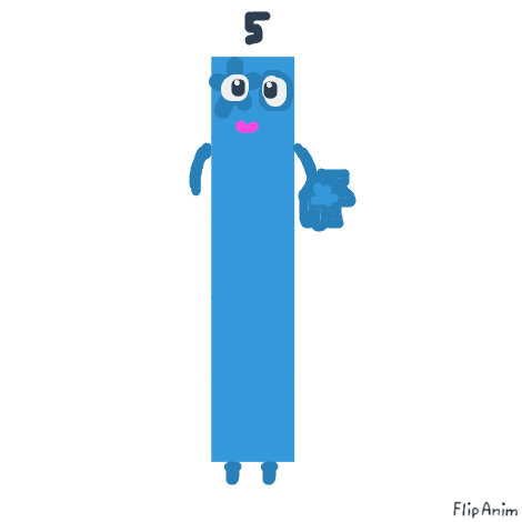 numberblocks 5 by cristiangranero on DeviantArt