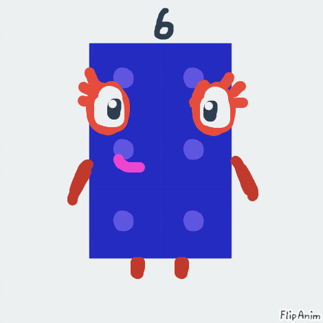 numberblocks 6 by cristiangranero on DeviantArt