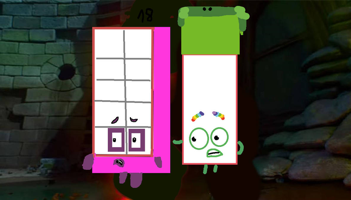 numberblocks 18 numberblocks 14 Elemental by cristiangranero on DeviantArt