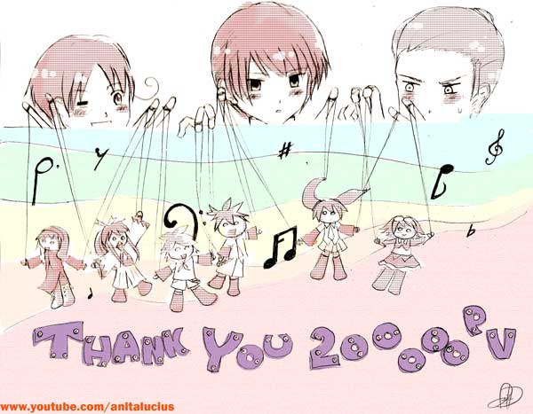 20k YouTube Hetalia x Vocaloid