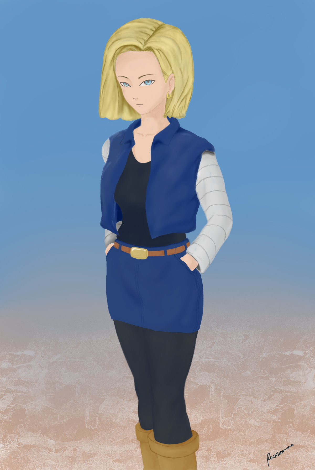 Android 18 Fanart By Rocksonarts On Deviantart Android 18 Fanart By Rocksonarts On Deviantart