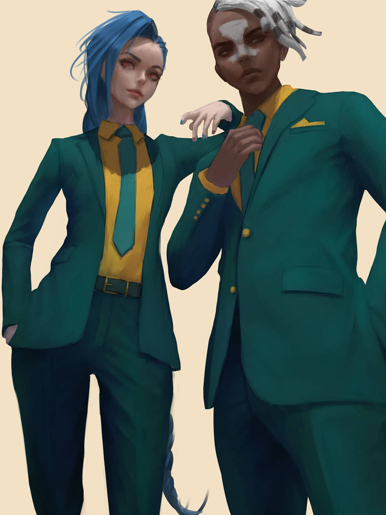 JINX x EKKO by CROHXART on DeviantArt