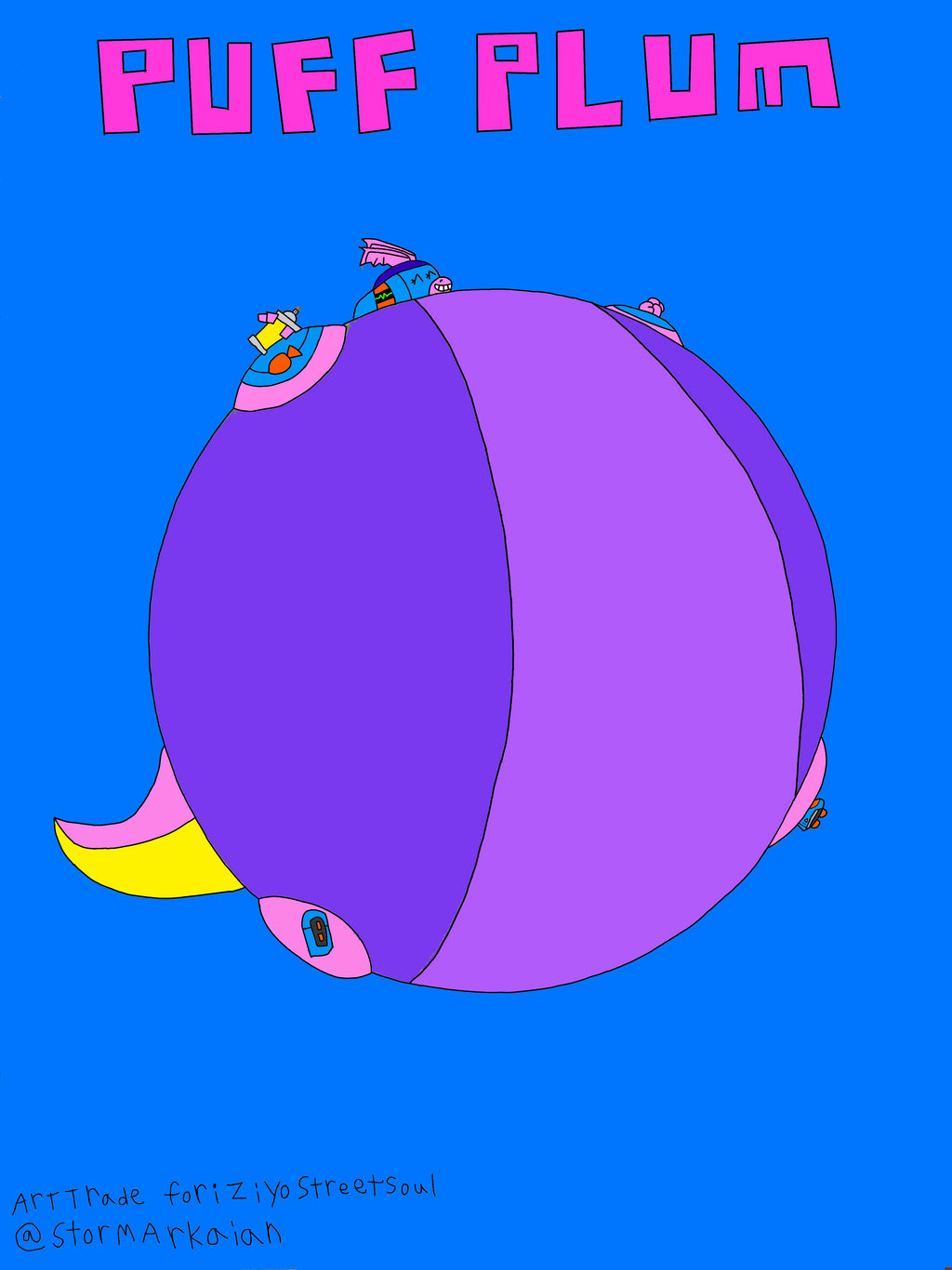 (AT) Puff Plum! by Spyroandcynder2909 on DeviantArt